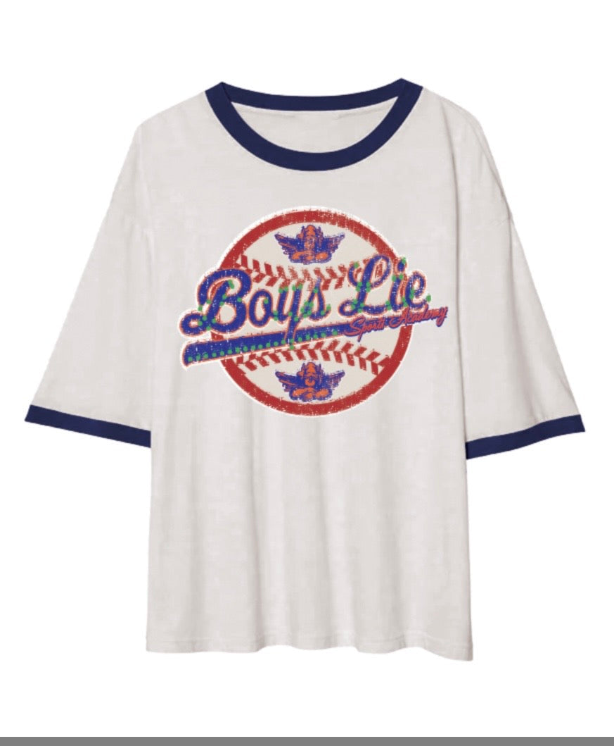 Sporty Spice Boyfriend Tee – Women’s Graphic T-Shirt, Oversized Casual Streetwear Top