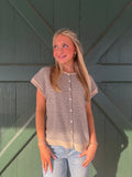 The Natural Mini Stripe Sleeveless It Girl Sweater