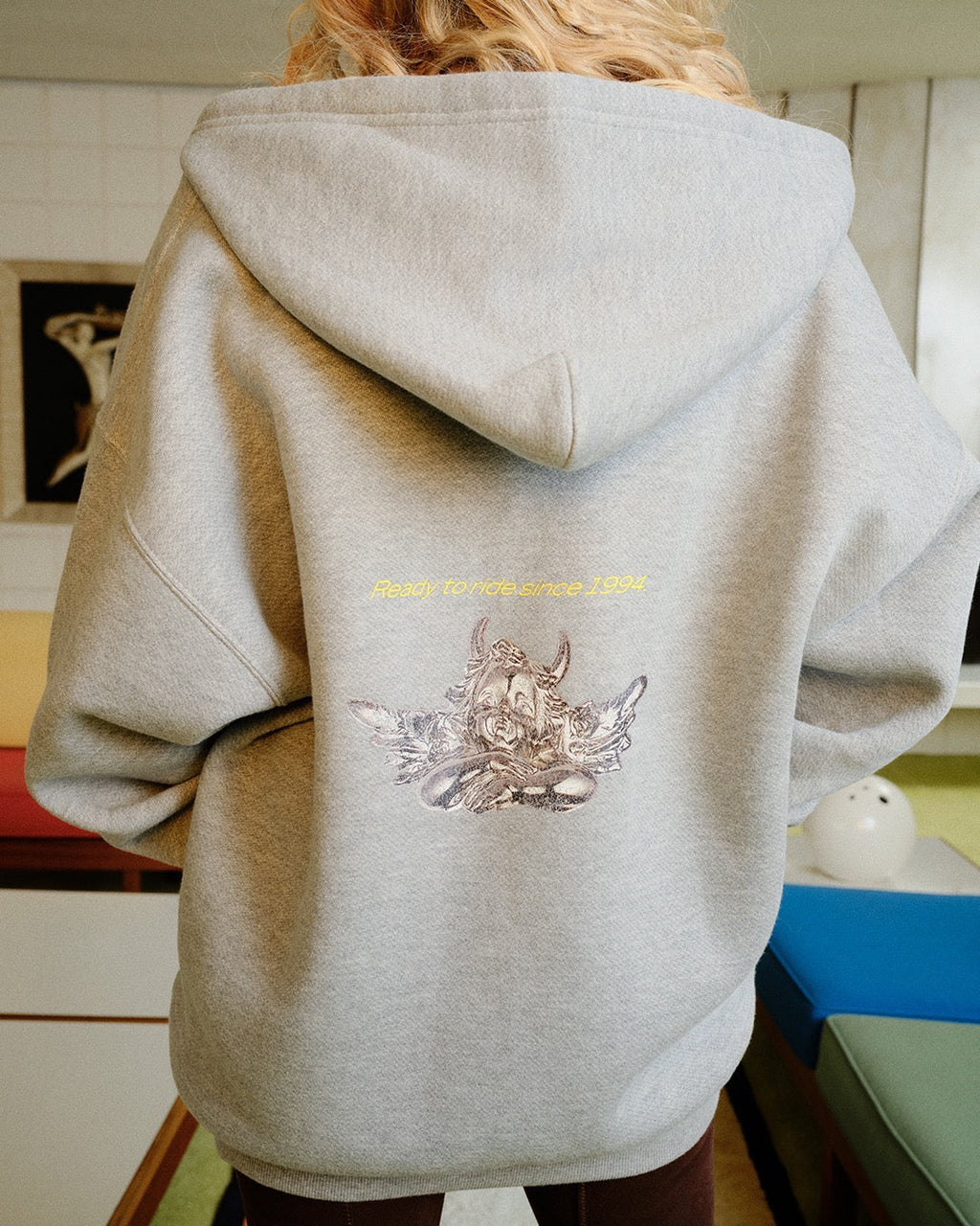 Ready to Ride Harley Zip-Up Hoodie | Vintage Oversized Graphic Sweatshirt